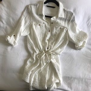 Zara button up Tunic